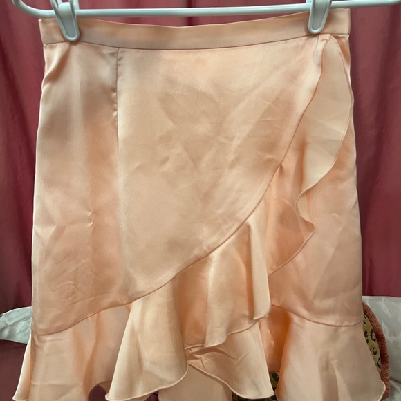 Peach Ruffled Skirt - Picture 2 of 3